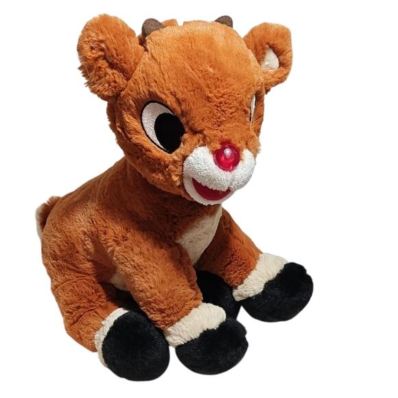 Plush Reindeer Toy -‎ Brown and Black - Picture 1 of 6